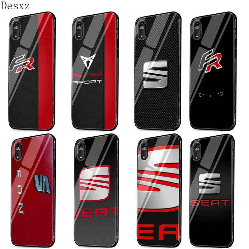 Mobile Phone Case Glass For iPhone 7 8 6 6S X XS Max XR 5 5S SE Cover Car Seat Logo Shell Casing
Mobile Phone Case Glass For iPhone 7 8 6 6S X XS Max XR 5 5S SE Cover Car Seat Logo Shell Casing