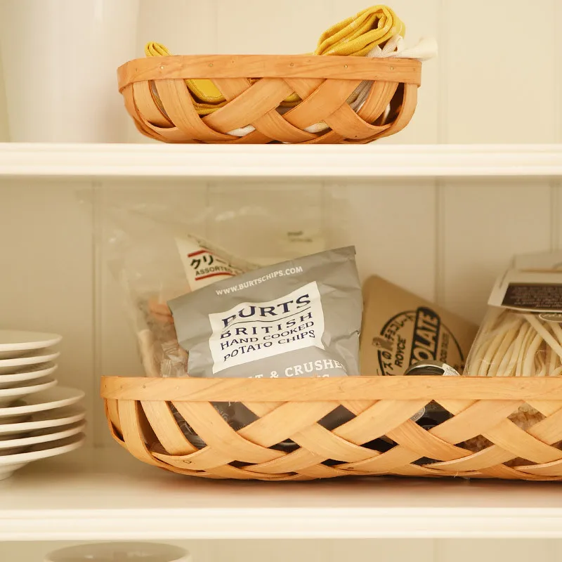 Handmade Wood Chip Baskets Pastoral Eggs/Vegetables Storage Baskets Table Organizer Eco Fruits Basket Home Kitchen Storage
Handmade Wood Chip Baskets Pastoral Eggs/Vegetables Storage Baskets Table Organizer Eco Fruits Basket Home Kitchen Storage