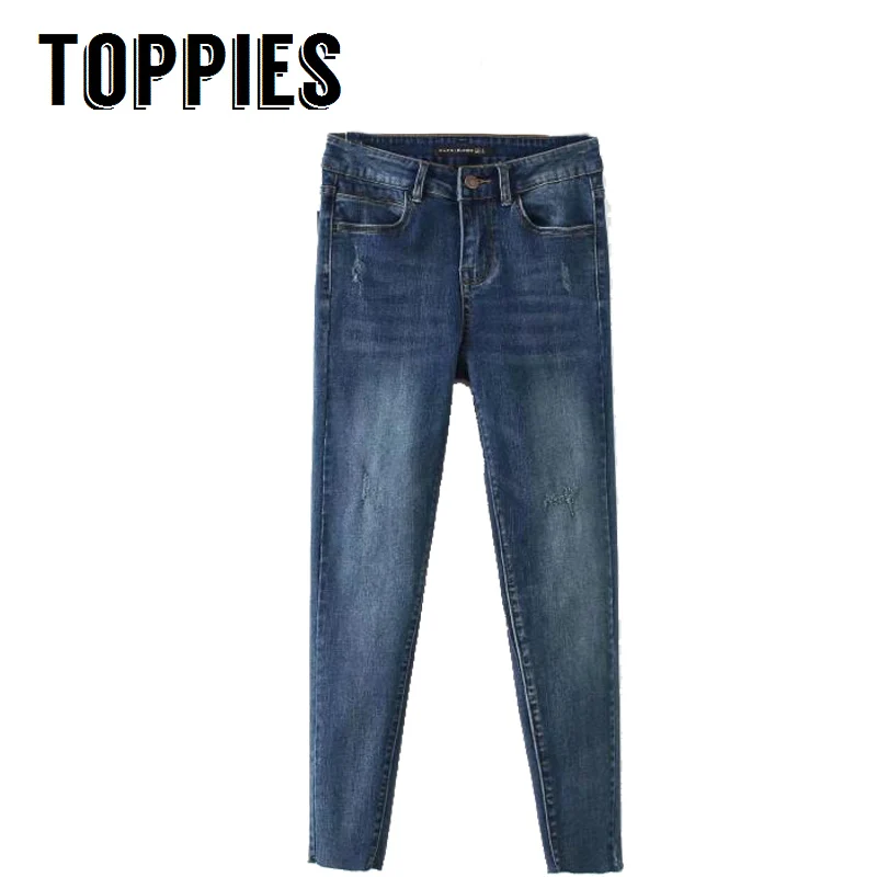 Women Blue Skinny Jeans Mid Waist Ripped Jeans High Elastic Zipper Fly Denim Pencil Pants Plus Size
Women Blue Skinny Jeans Mid Waist Ripped Jeans High Elastic Zipper Fly Denim Pencil Pants Plus Size