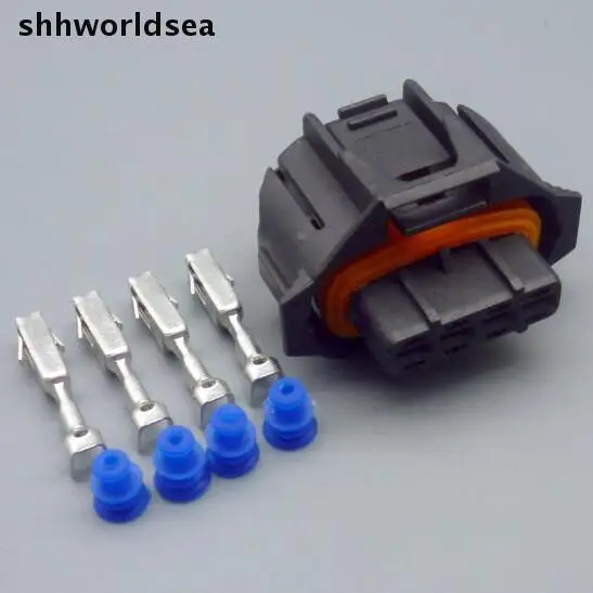 

4/100Sets 4 Pin 3.5mm 1 928 403 736 1928403736 Auto Sensor Plug Electrical Wire Connector common rail injector plug
