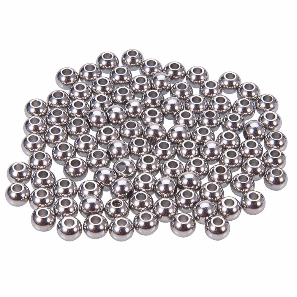 100 Pcs 6mm 304 Stainless Steel Smooth Round Metal Spacer Beads Loose Beads for DIY Jewelry Making Findings
100 Pcs 6mm 304 Stainless Steel Smooth Round Metal Spacer Beads Loose Beads for DIY Jewelry Making Findings