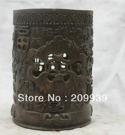 00818 Chinese Tibet Tibetan Buddhism Temple Bronze statue Happiness Blessing Pen case (A0314)
00818 Chinese Tibet Tibetan Buddhism Temple Bronze statue Happiness Blessing Pen case (A0314)