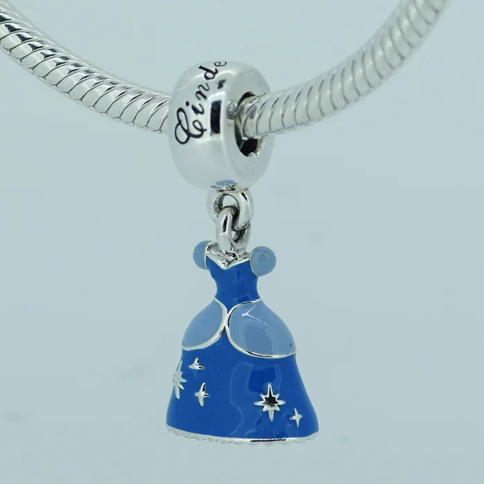 DIY Beads for Jewelry Making Sterling-Silver-Jewelry Cinderella Dress Bead Charms Blue Enamel Silver 925 Berloque Perles Women
DIY Beads for Jewelry Making Sterling-Silver-Jewelry Cinderella Dress Bead Charms Blue Enamel Silver 925 Berloque Perles Women