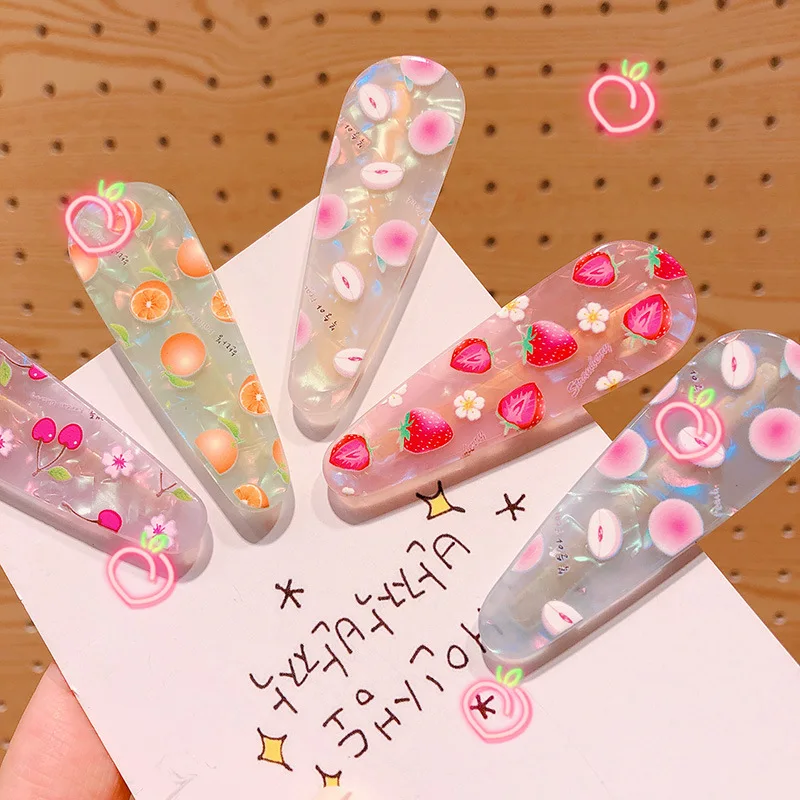 HZ 2019 Korea New Acrylic Acetate Fruit Sweet Jelly Color Hair Clip Hairgrip Barrette Hairpin Hair Accessories for Women Girls
HZ 2019 Korea New Acrylic Acetate Fruit Sweet Jelly Color Hair Clip Hairgrip Barrette Hairpin Hair Accessories for Women Girls