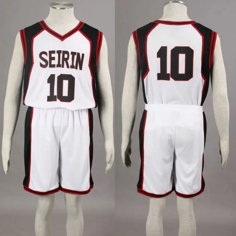Kuroko no Basuke Basket SEIRIN White school basketball suit mens uniforms boys sport clothes No.10 Kagami Taiga cosplay costume
Kuroko no Basuke Basket SEIRIN White school basketball suit mens uniforms boys sport clothes No.10 Kagami Taiga cosplay costume