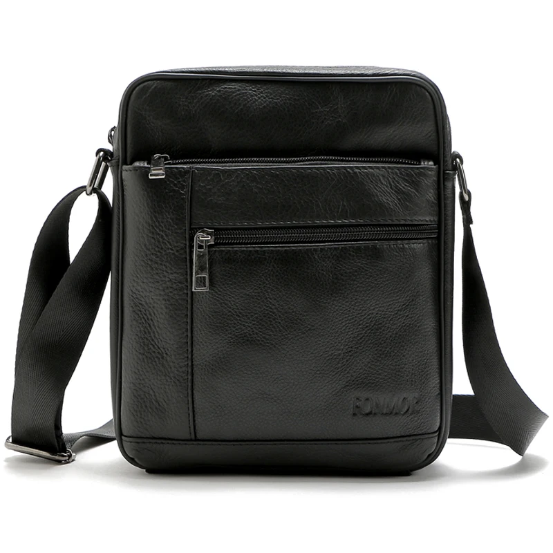 Image Brand 100% Genuine Leather Men s Crossbody Bag Casual Business Leather Mens Messenger Bag Vintage Men Bag