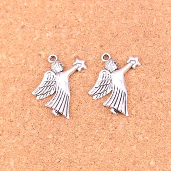 100Pcs Antique Silver Plated guardian angel star Charms Diy Handmade Jewelry Findings Accessories 26*23mm
100Pcs Antique Silver Plated guardian angel star Charms Diy Handmade Jewelry Findings Accessories 26*23mm
