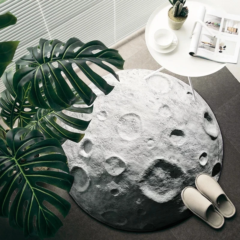 Multi-function Moon Surface carpet for kitchen, door mat ,100cm round shaped Lunar surface carpet ,decoration ground mat
Multi-function Moon Surface carpet for kitchen, door mat ,100cm round shaped Lunar surface carpet ,decoration ground mat