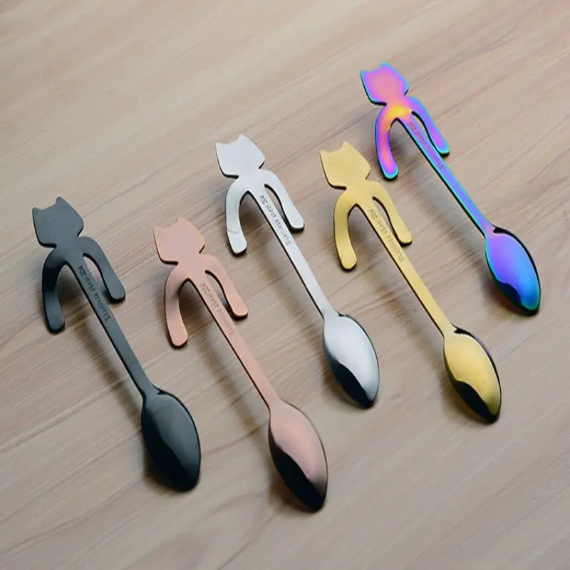Cartoon Cute Cat Coffee Spoon Stainless Steel Cat Hanging Cup Stirring Spoon Home Party Bar Tea Spoon Picnic Camping Spoon
Cartoon Cute Cat Coffee Spoon Stainless Steel Cat Hanging Cup Stirring Spoon Home Party Bar Tea Spoon Picnic Camping Spoon