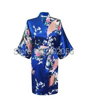 

womens Solid royan silk Robe Ladies Satin Pajama Lingerie Sleepwear Kimono Bath Gown pjs Nightgown 17 colors#3699