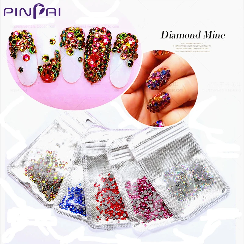 PinPai 12 Colors 300pcs Mixed Size 3D Nail Art Crystal Colorful Flat Rhinestone Diamonds Manicure Nail Decoration Accessories
PinPai 12 Colors 300pcs Mixed Size 3D Nail Art Crystal Colorful Flat Rhinestone Diamonds Manicure Nail Decoration Accessories