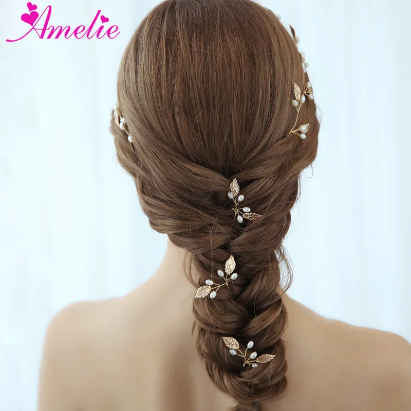 Rustic Hair Jewelry Gold Leaf and Pearl Charm Hair Vine and Hair Pins Set Women Headpiece Wedding Convertible Headbands
Rustic Hair Jewelry Gold Leaf and Pearl Charm Hair Vine and Hair Pins Set Women Headpiece Wedding Convertible Headbands