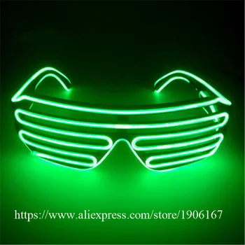 Wholesale Price El Wire Party Sunglasses Colorful LED Lighting Shutter Glasses Flashing Led Luminous Stage DJ Props 10Pcs/Lot
Wholesale Price El Wire Party Sunglasses Colorful LED Lighting Shutter Glasses Flashing Led Luminous Stage DJ Props 10Pcs/Lot