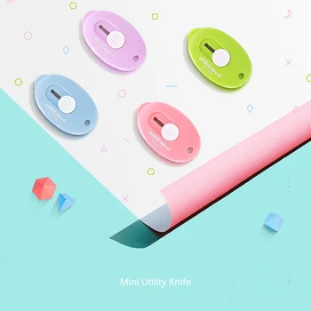 Mini Utility Knife Colorful Portable Safety Art Cutter Knife Box Opener Paper Cutter Cutting Tools Office School Supplies
Mini Utility Knife Colorful Portable Safety Art Cutter Knife Box Opener Paper Cutter Cutting Tools Office School Supplies