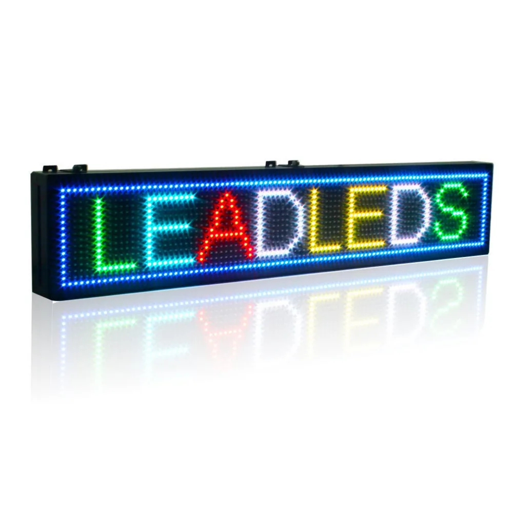 39X7.5 inch Full-color RGB LED sign usb programmable rolling information P10 indoor led display screen
39X7.5 inch Full-color RGB LED sign usb programmable rolling information P10 indoor led display screen