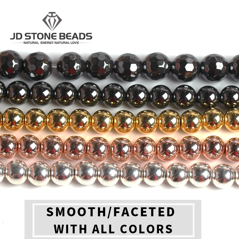 Natural Hematite Black/Gold /Silver /Rose Gold/ round Loose Beads 4 6 8 10 12 DIY Necklace Bracelet Jewelry Making Accessories
Natural Hematite Black/Gold /Silver /Rose Gold/ round Loose Beads 4 6 8 10 12 DIY Necklace Bracelet Jewelry Making Accessories