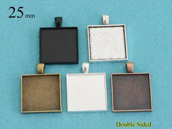 25 Pieces Double Sided 25mm Square Pendant Tray Setting, Two Faced Pendant Setting Blank 25mmtheof
25 Pieces Double Sided 25mm Square Pendant Tray Setting, Two Faced Pendant Setting Blank 25mmtheof