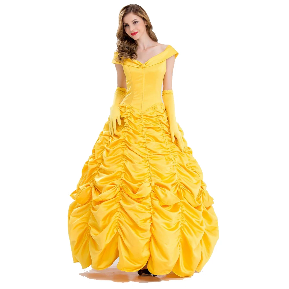 Halloween Cosplay Adult Princess Belle Costume Long Dress Women Southern Adult women Costume
Halloween Cosplay Adult Princess Belle Costume Long Dress Women Southern Adult women Costume