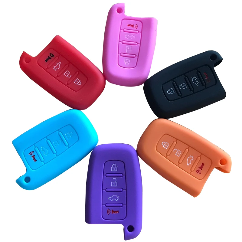 4 Button Silicone Car Key Cover Case For Hyundai Solaris ix35 ix45 ELANTRA Santa Fe HB20 Verna Solaris Rubber Key shell
4 Button Silicone Car Key Cover Case For Hyundai Solaris ix35 ix45 ELANTRA Santa Fe HB20 Verna Solaris Rubber Key shell