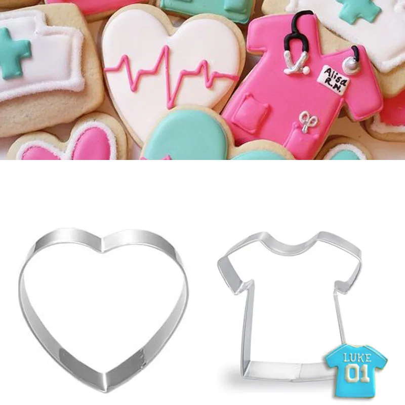 1pcs patisserie reposteria Doctor Uniform Heart Metal Cookie Cutters Fondant Cake Decor Tools Cupcake Chocolate Biscuit Mould
1pcs patisserie reposteria Doctor Uniform Heart Metal Cookie Cutters Fondant Cake Decor Tools Cupcake Chocolate Biscuit Mould