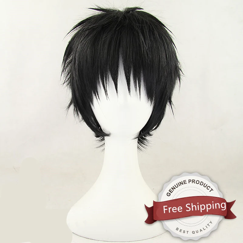 Yuri!!! on Ice Katsuki Yuuri wig Yuri Cosplay Wig Short Black Straight Sythentic Hair Wigs + Wig Cap + Glasses
Yuri!!! on Ice Katsuki Yuuri wig Yuri Cosplay Wig Short Black Straight Sythentic Hair Wigs + Wig Cap + Glasses