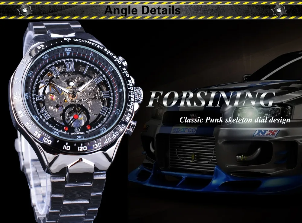 Forsining Mechanical Skeleton Sport Watch