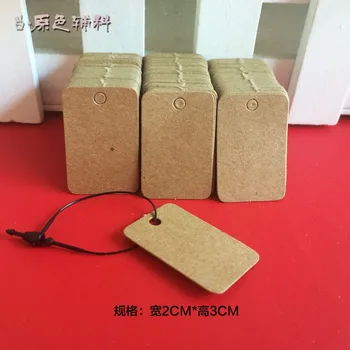 Hot sell black Kraft paper tags Size: 30X20mm 500PCS 350gsm paper clothing tag , Price Label Tags 
Hot sell black Kraft paper tags Size: 30X20mm 500PCS 350gsm paper clothing tag , Price Label Tags