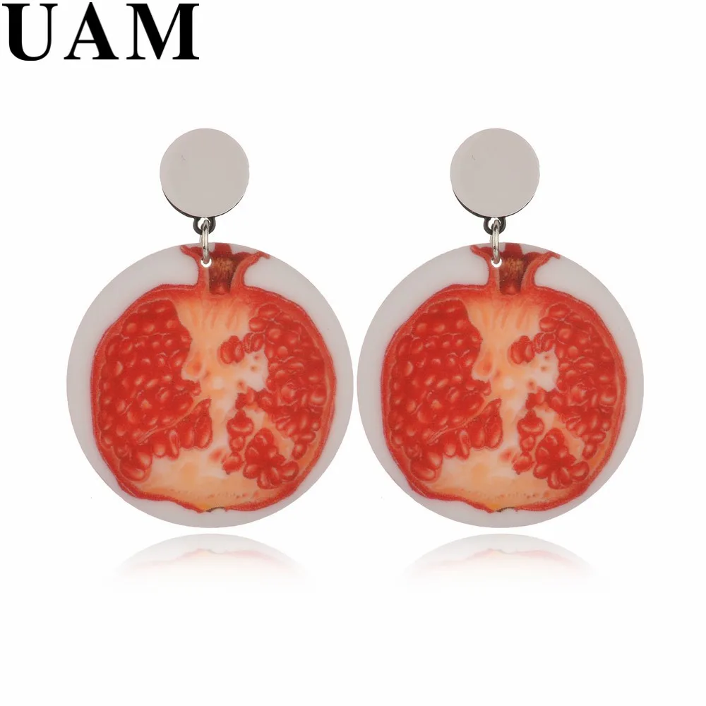 UAM Best Friend Birthday Gift Fashion Big Round Pomegranate Fruit Acrylic Drop Earrings For Women Fashion Jewelry Brincos Femme
UAM Best Friend Birthday Gift Fashion Big Round Pomegranate Fruit Acrylic Drop Earrings For Women Fashion Jewelry Brincos Femme