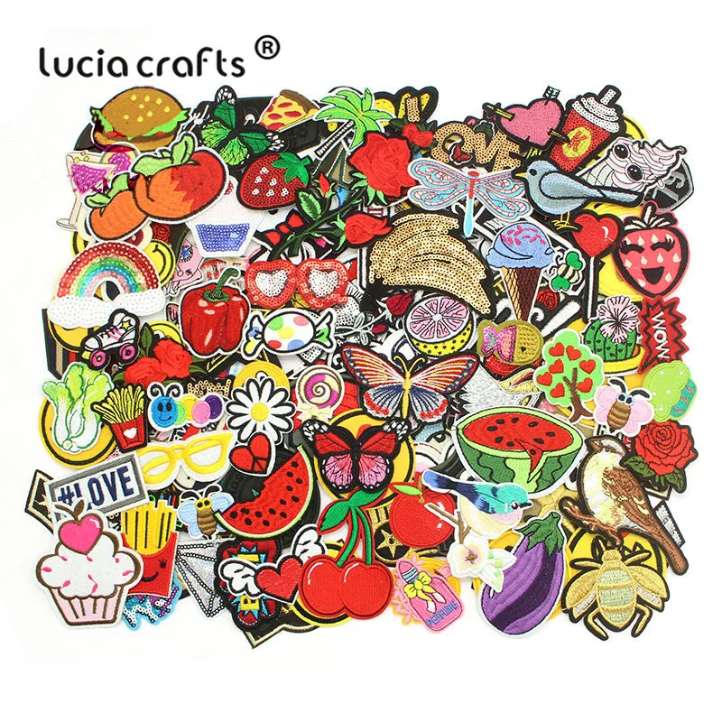 24PCS 3-25cm Random Sequined Embroidered Patches Iron On for Appliqued Clothes Stickers DIY Sewing Garment Accessories L0309
24PCS 3-25cm Random Sequined Embroidered Patches Iron On for Appliqued Clothes Stickers DIY Sewing Garment Accessories L0309