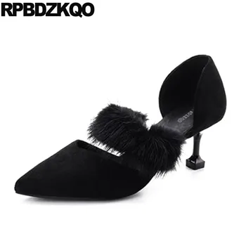 Strange Shoes Plus Size Fur 10 42 33 Suede Medium Heels D'orsay Strap Women Mary Jane Stiletto Pumps 11 43 Kitten Pointed Toe
Strange Shoes Plus Size Fur 10 42 33 Suede Medium Heels D'orsay Strap Women Mary Jane Stiletto Pumps 11 43 Kitten Pointed Toe