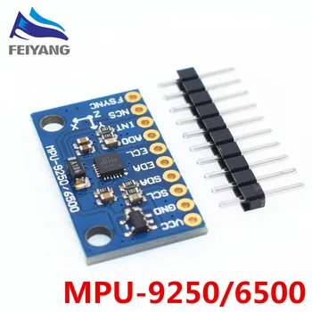 MPU-9250 GY-9250 9-axis sensor module I2C/SPI Communications Thriaxis gyroscope + triaxial accelerometer+triaxial magnetic field
MPU-9250 GY-9250 9-axis sensor module I2C/SPI Communications Thriaxis gyroscope + triaxial accelerometer+triaxial magnetic field