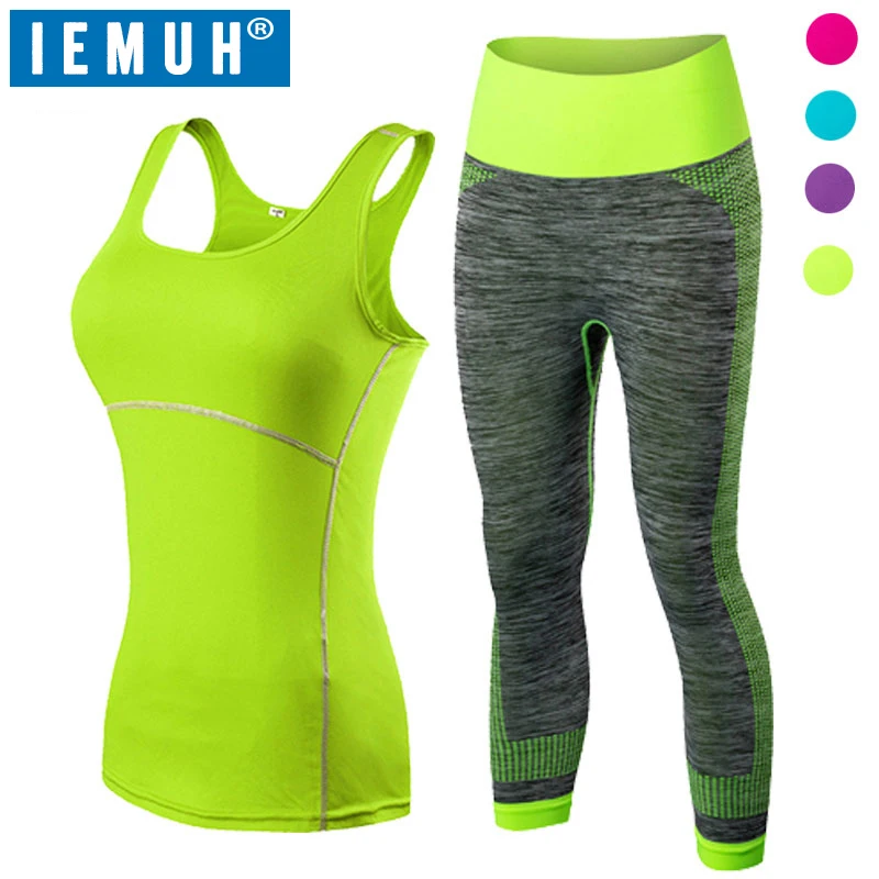Women's Fitness Sets Clothing workout fitness Tracksuit Crop Top And Slim Leggings Two Pieces Set Sexy Fitness Suits Vest Set
Women's Fitness Sets Clothing workout fitness Tracksuit Crop Top And Slim Leggings Two Pieces Set Sexy Fitness Suits Vest Set