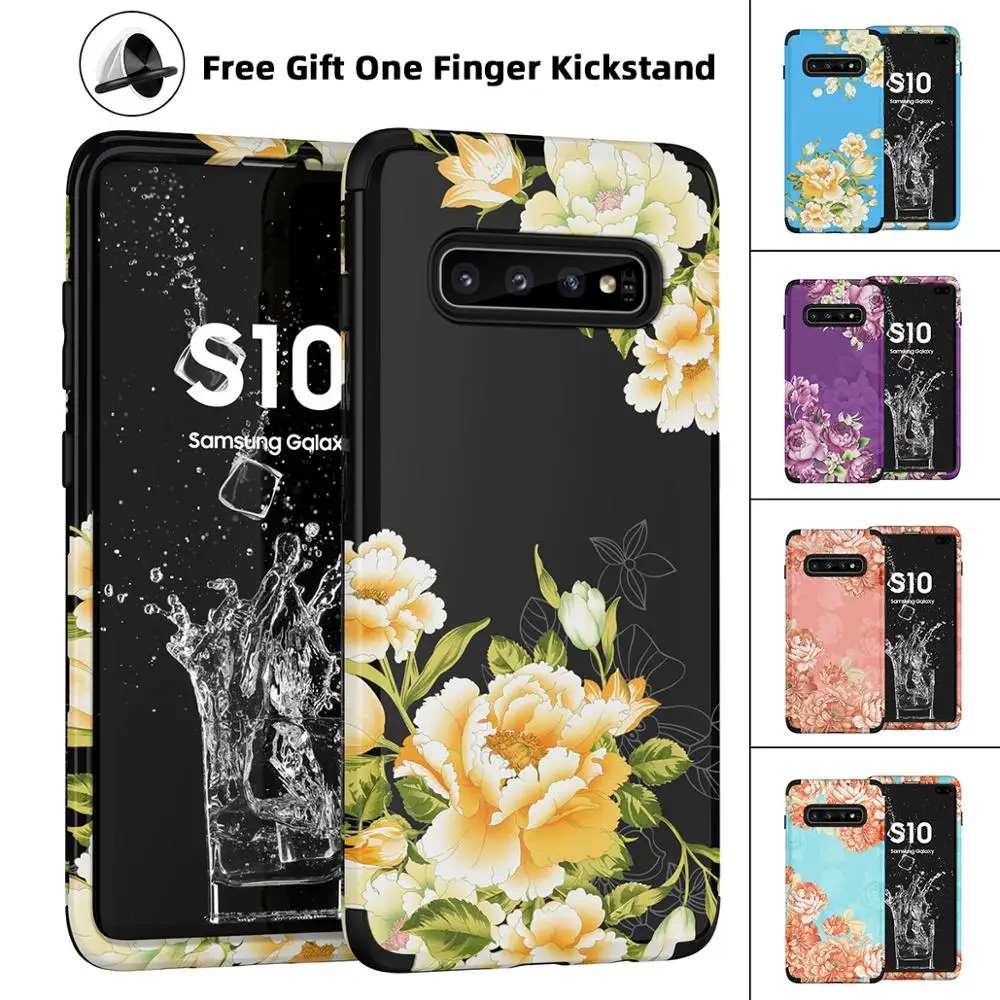 2019 New Floral Phone Case Cover with Ring HolderFor Samsung Galaxy S9 S10 Plus Note 8 9 3 Dural layer Pc +TPU Protective Cover
2019 New Floral Phone Case Cover with Ring HolderFor Samsung Galaxy S9 S10 Plus Note 8 9 3 Dural layer Pc +TPU Protective Cover