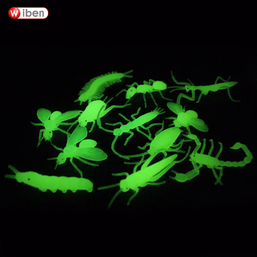 Wiben 12pcs/lot Halloween horror Luminous Insects Animals Creative models Funny Tricky Toys Luminous Insects Animals Toy
Wiben 12pcs/lot Halloween horror Luminous Insects Animals Creative models Funny Tricky Toys Luminous Insects Animals Toy
