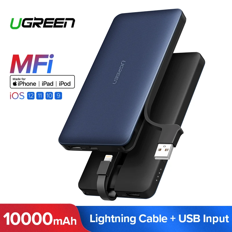 Ugreen Power Bank 10000mAh For iPhone X 7 Xiaomi External Battery Pack Powerbank For USB iPhone Cable Portable Charger Poverbank
Ugreen Power Bank 10000mAh For iPhone X 7 Xiaomi External Battery Pack Powerbank For USB iPhone Cable Portable Charger Poverbank