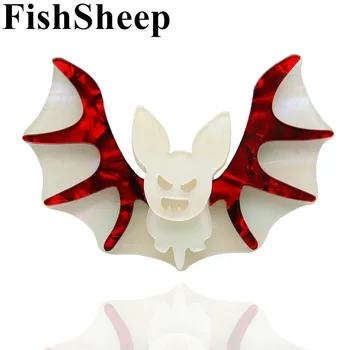 FishSheep Vintage Halloween Vampire Bleeding Wing Bat Brooch Jewelry For Women Man Acrylic Animal Brooches And Pins Lovely Gifts
FishSheep Vintage Halloween Vampire Bleeding Wing Bat Brooch Jewelry For Women Man Acrylic Animal Brooches And Pins Lovely Gifts