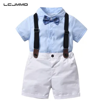 LCJMMO Fashion Baby Boy Clothing Sets Summer Kids Boys Clothes Gentleman Style Shirt +Strap Pants Suits 2pcs Clothes 1-4Years
LCJMMO Fashion Baby Boy Clothing Sets Summer Kids Boys Clothes Gentleman Style Shirt +Strap Pants Suits 2pcs Clothes 1-4Years