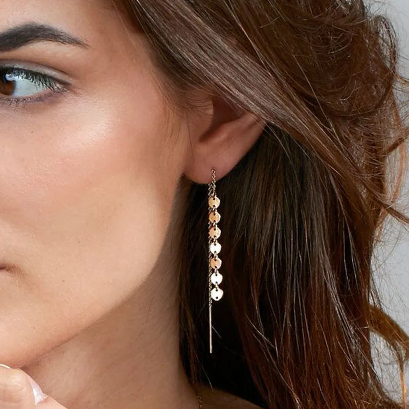1Pair Women Fashion Round Zinc Sequins Earrings New Design Tassel Style Gold/Silver Color Earrings Jewelry #240919
1Pair Women Fashion Round Zinc Sequins Earrings New Design Tassel Style Gold/Silver Color Earrings Jewelry #240919