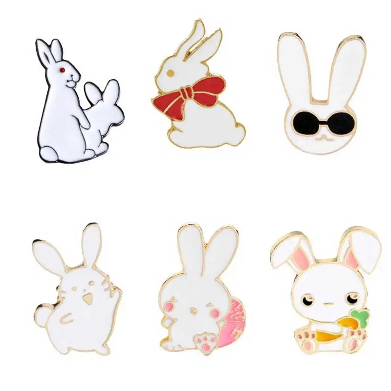 Enamel Pins White Rabbit Brooch Naughty Rabbits Ears Cute Cartoon Animal Brooches Pin Badge Women Jewelry Girl Children Gifts 
Enamel Pins White Rabbit Brooch Naughty Rabbits Ears Cute Cartoon Animal Brooches Pin Badge Women Jewelry Girl Children Gifts