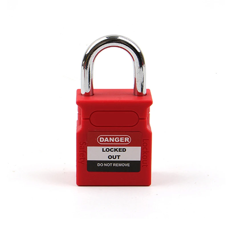 25mm C25S Keyed Alike Red Lock Steel shackle Padlock For Ralay Switch Anti-touch Safety Lockout
25mm C25S Keyed Alike Red Lock Steel shackle Padlock For Ralay Switch Anti-touch Safety Lockout