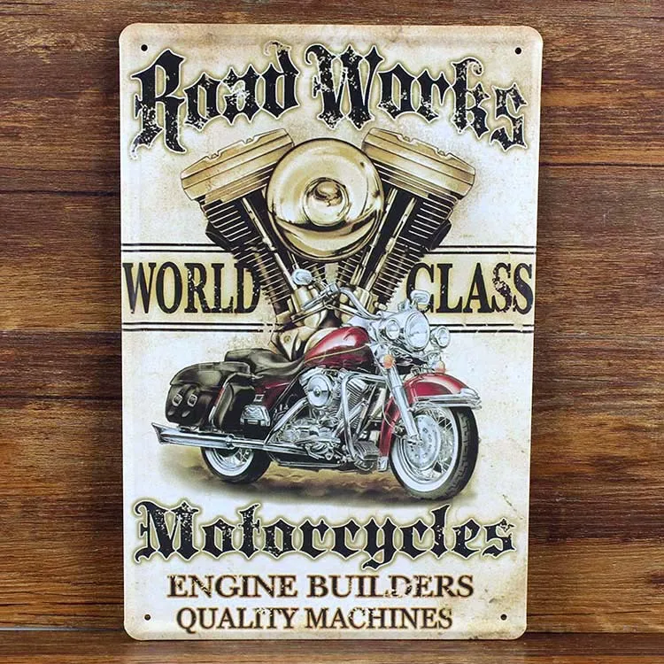 SYF-273 "good quality machine motorcycle " Retro vintage Metal tin signs plaque Painting home decor wall art craft 20x30cm
SYF-273 "good quality machine motorcycle " Retro vintage Metal tin signs plaque Painting home decor wall art craft 20x30cm