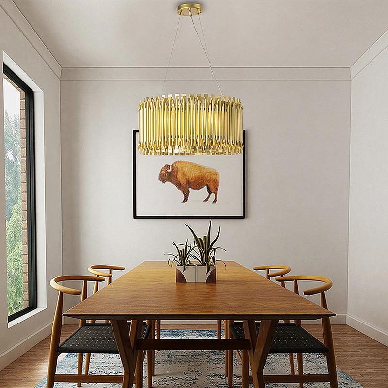 Modern LED Pendant light Brightknight gold color G9 lamp Aluminum Alloy Tube Contemporary Suspension Luminaire Project hanglamp
Modern LED Pendant light Brightknight gold color G9 lamp Aluminum Alloy Tube Contemporary Suspension Luminaire Project hanglamp