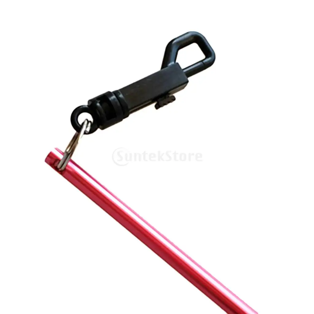 Portable Durable Aluminum Scuba Diving Diver Lobster Tickle Pointer Stick Rod Tank Banger with Bolt Snap Clip - Choose Color