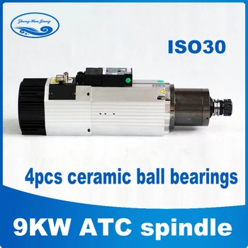 9KW ATC spindle air cooled spindle motor ISO30 220V / 380V ceramic cnc router milling spindle motor
9KW ATC spindle air cooled spindle motor ISO30 220V / 380V ceramic cnc router milling spindle motor