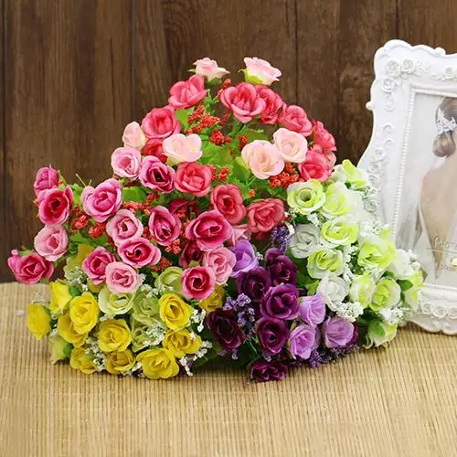 Fashion New 1 Bouquet 21 Head Artifical Fake Rose Weeding Party Home Decor Silk Flower 63IC Christmas Gift 6LUW
Fashion New 1 Bouquet 21 Head Artifical Fake Rose Weeding Party Home Decor Silk Flower 63IC Christmas Gift 6LUW