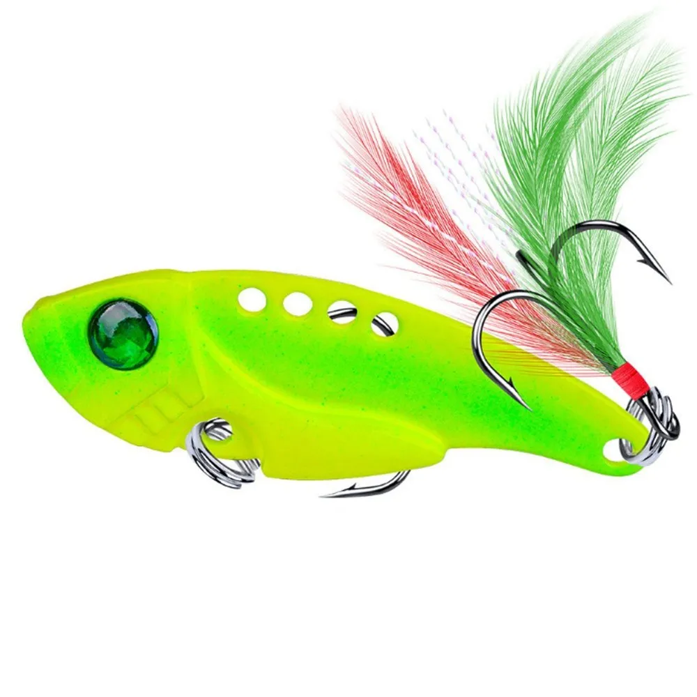 1pcs Metal VIB 11g 5.5cm 5.4cm Fishing Lure Vibration Spoon Hard Baits with Feather Crankbait Wobbler Swimbait Cicada VIB Tackle
1pcs Metal VIB 11g 5.5cm 5.4cm Fishing Lure Vibration Spoon Hard Baits with Feather Crankbait Wobbler Swimbait Cicada VIB Tackle