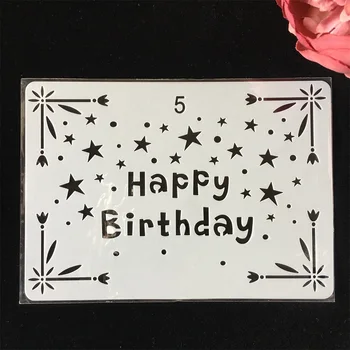 18cm Happy Birthday Five Star DIY Layering Stencils Painting Scrapbook Coloring Embossing Album Decorative Paper Card Template
18cm Happy Birthday Five Star DIY Layering Stencils Painting Scrapbook Coloring Embossing Album Decorative Paper Card Template
