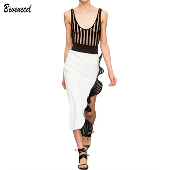 2020 New Black White Mesh Patchwork Celebrity Bandage Dresses Sleeveless Ruffles Cut Out Split Bodycon Party Dress Vestidos
2020 New Black White Mesh Patchwork Celebrity Bandage Dresses Sleeveless Ruffles Cut Out Split Bodycon Party Dress Vestidos