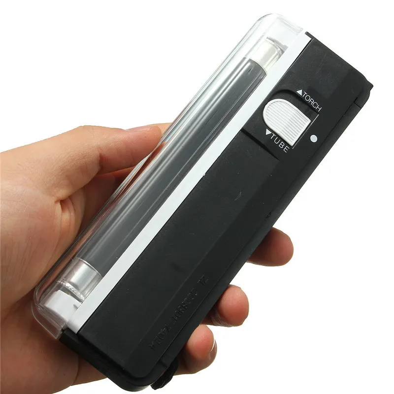 6V Portable Battery Powered Ultraviolet Lamp 2in1 Flashing Torch Blacklight UV Light Tube Bulb Handheld Money Detector
6V Portable Battery Powered Ultraviolet Lamp 2in1 Flashing Torch Blacklight UV Light Tube Bulb Handheld Money Detector