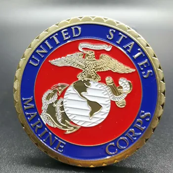 50 pcs SLMTTG The USA Marine crops coins Vietnam memorial badge gold plated colored 40 mm souvenir collectible decoration coin
50 pcs SLMTTG The USA Marine crops coins Vietnam memorial badge gold plated colored 40 mm souvenir collectible decoration coin